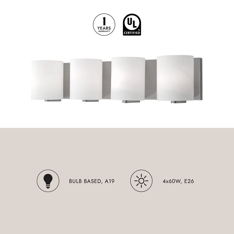 Bridgewater 4 - Light Vanity Light, Chrome
