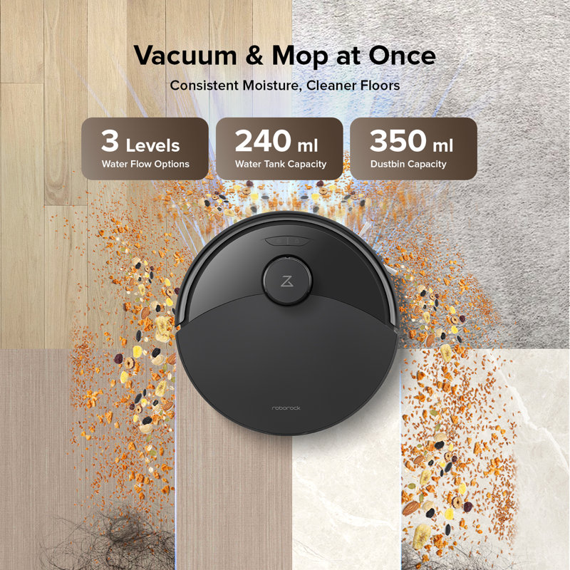 Roborock Q10 X5 Plus Self-Empty Robot Vacuum And Mop, 10,000Pa Suction, Obstacle Avoidance