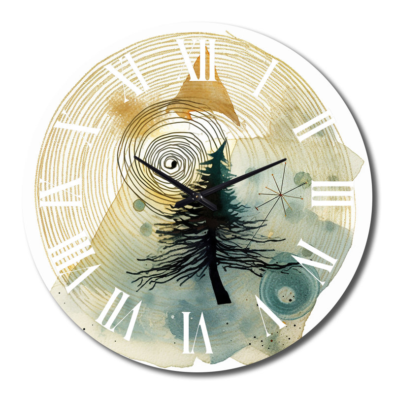 Horloge murale abstraite en métal, Très grand