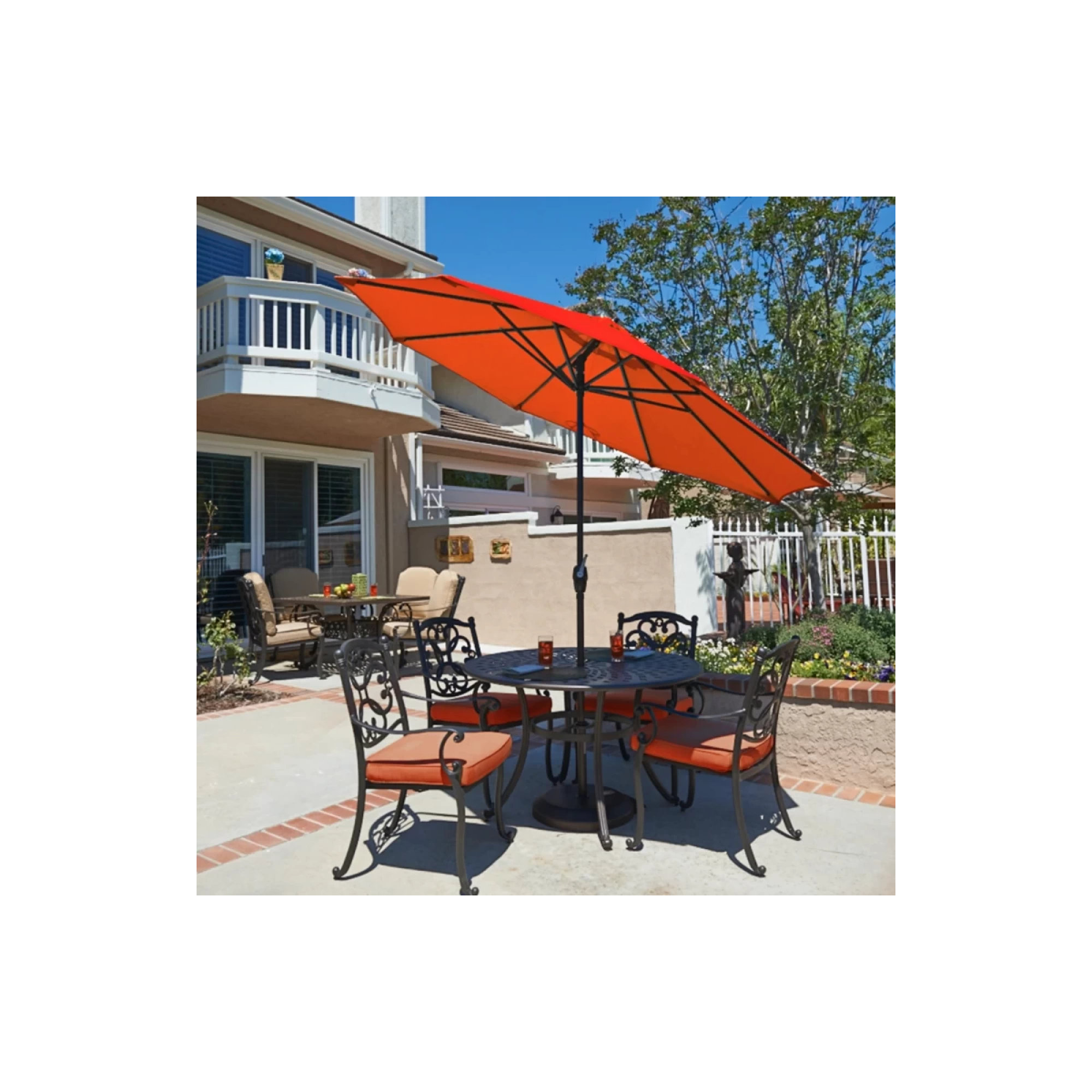 Stevie 108'' Outdoor Umbrella, Sunset Performance