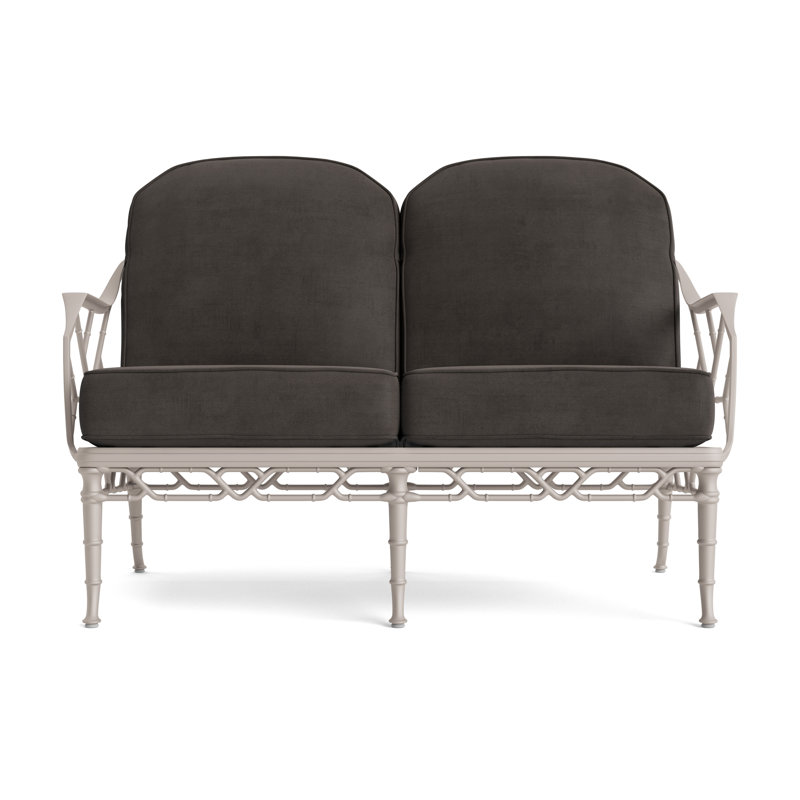 Calcutta Outdoor 2 - Seat Loveseat, Fusion Charcoal, Dove