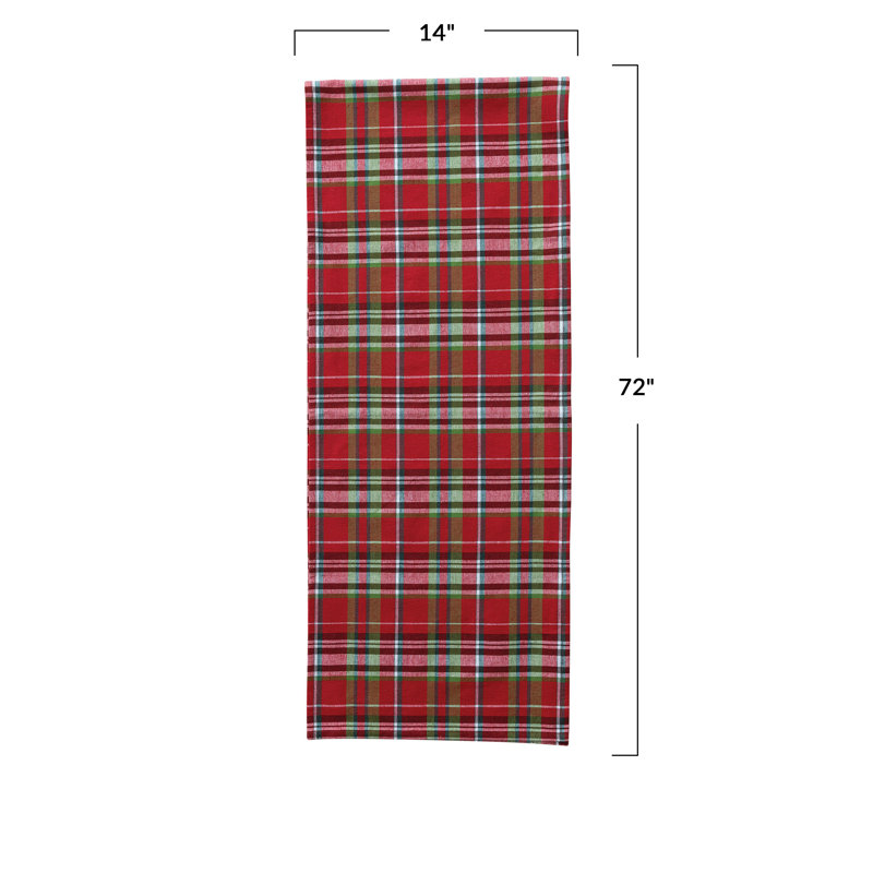 Artisan Plaid Cotton Table Runner