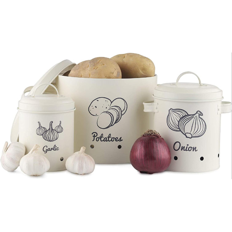 Gracie Oaks 3 Piece Kitchen Canister Set & Reviews