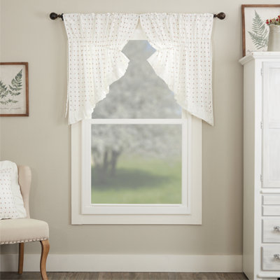 Abigail Ruffled Prairie Swag Set of 2