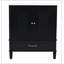 Meuble-lavabo 30 po avec lavabo style rétro, espace de rangement multifonctionnel, tablette de porte, porte à fermeture en douceur, noir