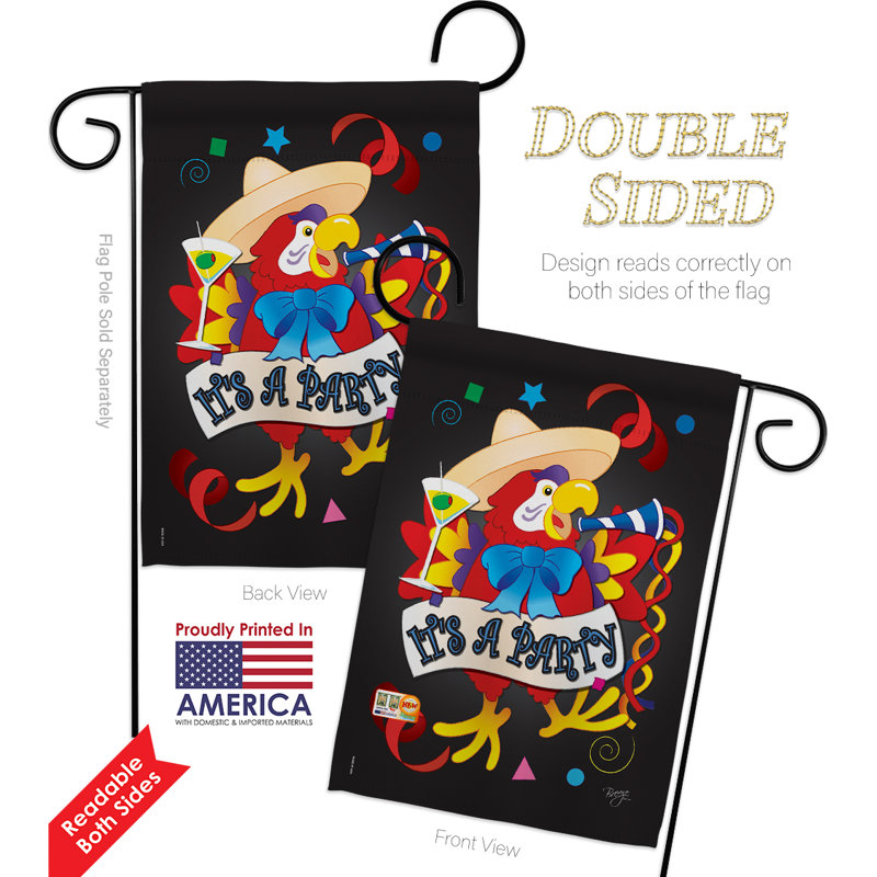 Double Sided 18.5'' H x 13'' W Polyester Animal Flag Set