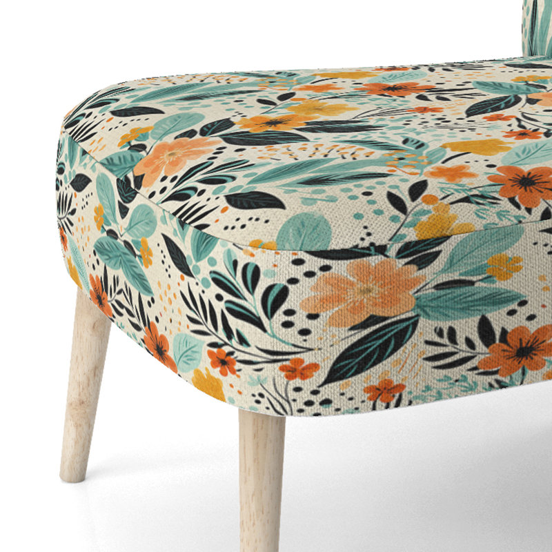 Soft Botanical Hues - Chaise d'appoint rembourrée