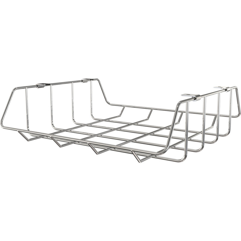 Student Desk Wire Book Box, Silver