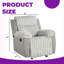 Fauteuil inclinable transitionnel avec mouvement fluide - siège rembourré moelleux et inclinable double pour un confort ultime-765571198