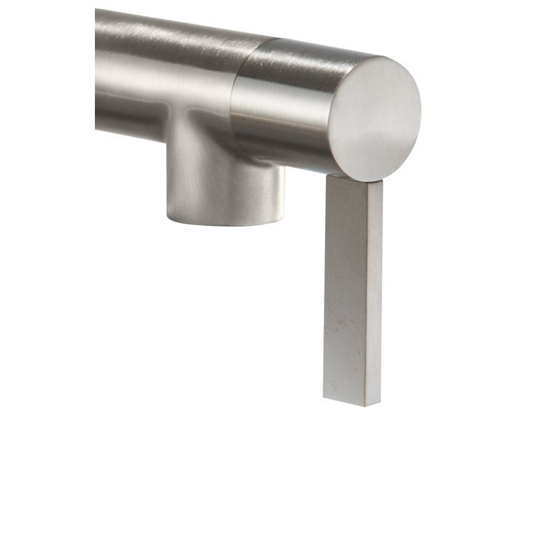 Corsano Contemporary Pot Filler Dual Handle Wall with FB Series Handle, Satin Nickel