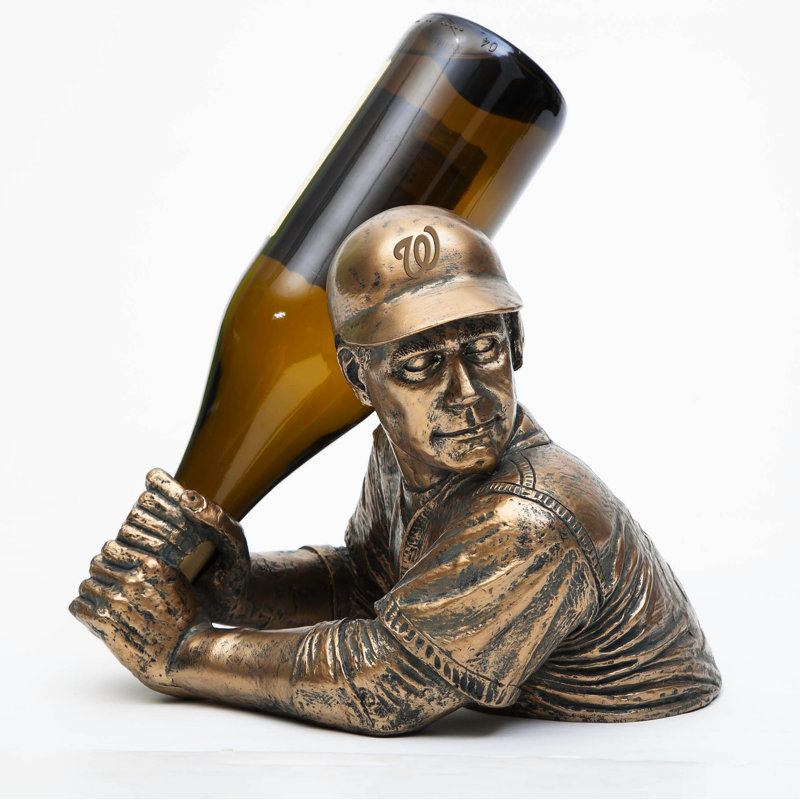 Support à vin de table pour 1 bouteille bam vino MLB, Nationals de Washington