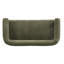 Causeuse ronde avec accoudoirs (vert et brun)