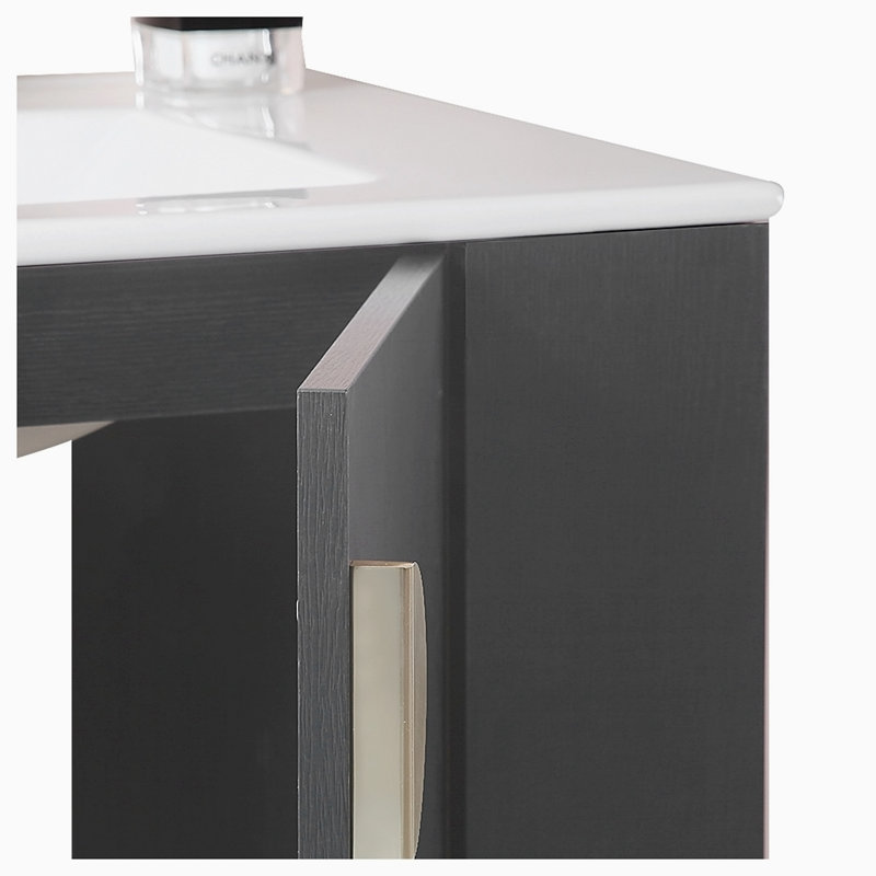 Meuble-lavabo simple avec plateau Anadia 29,90, Noir
