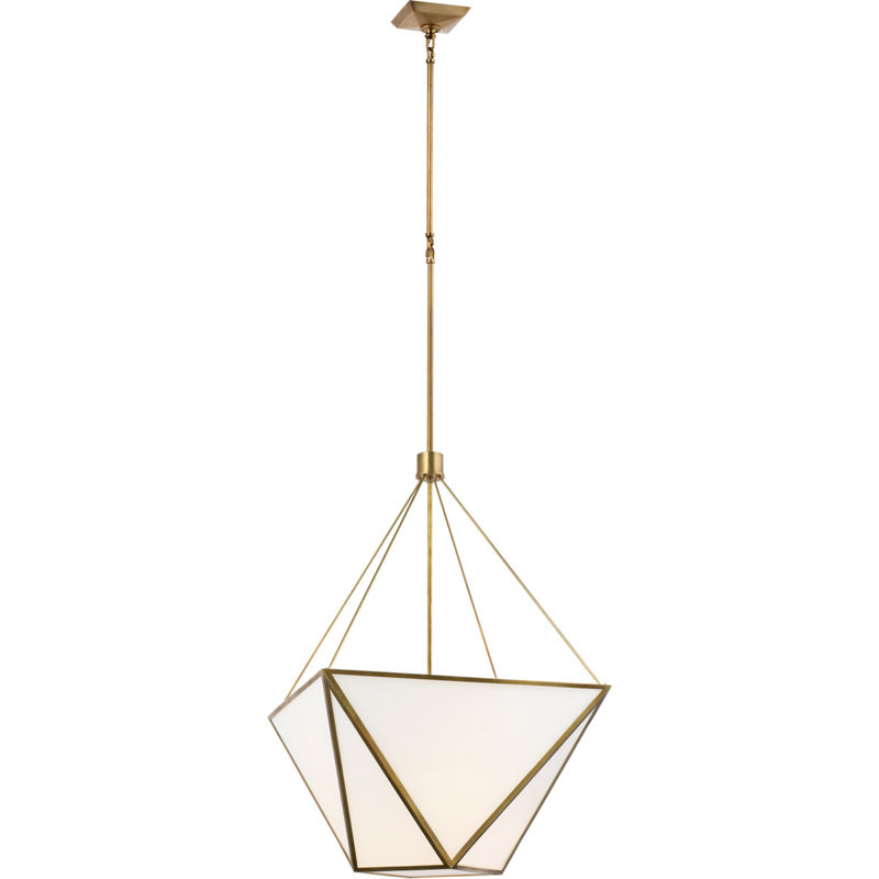 Julie Neill Lorino Large Lantern, Antique Brass
