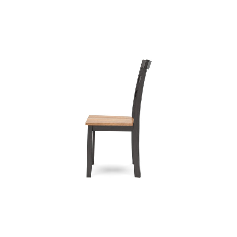 Ensemble de 2 chaises d'appoint Gasy, Brun