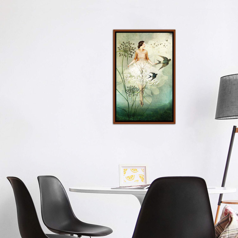 «Flyby» par Catrin Welz-Stein, reproduction, H 40 po x l 26 po x P 1,5 po, Toile avec cadre en bois classique