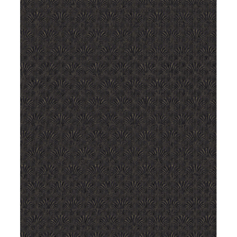 Boutique Geometric Fan Wallpaper Roll, Purple