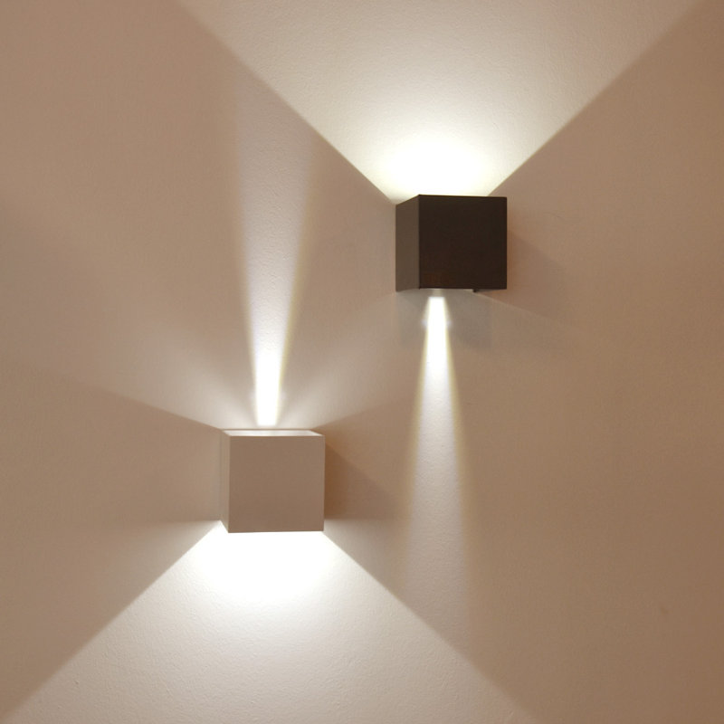 LED outdoor wall light Ixa IP44, Black