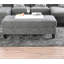 Repose-pieds pouf en chenille 1pc