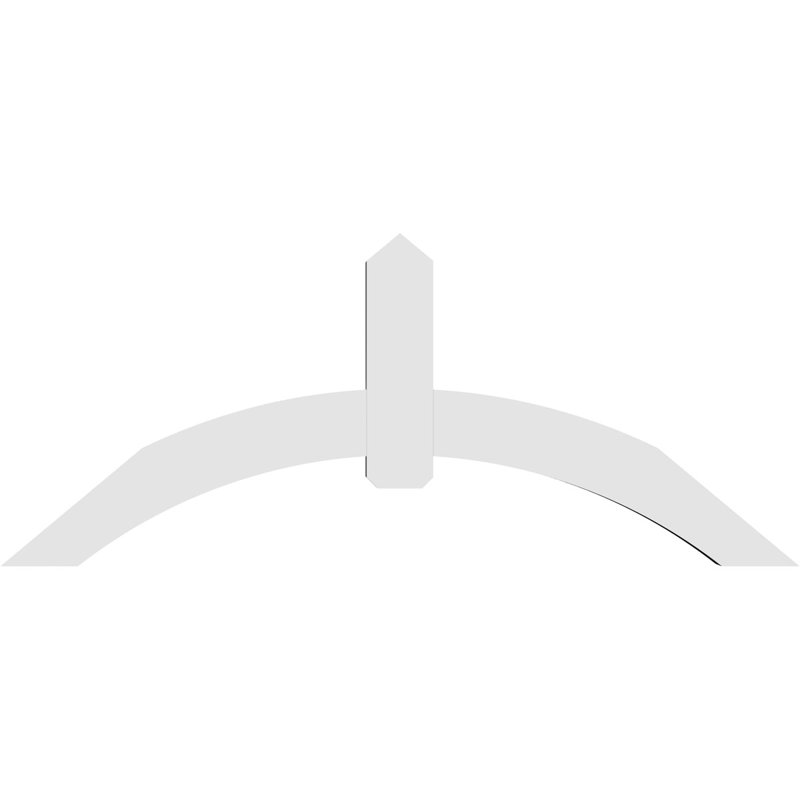 Support pour pignon en PVC Archdale, H 30 po x l 72 po (pas: 10/12), P 4 po x F 6 po