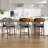 Upholstered Solid Wood Dining Chair With Footrest - Stylish And Comfortable Side Chair-393111510