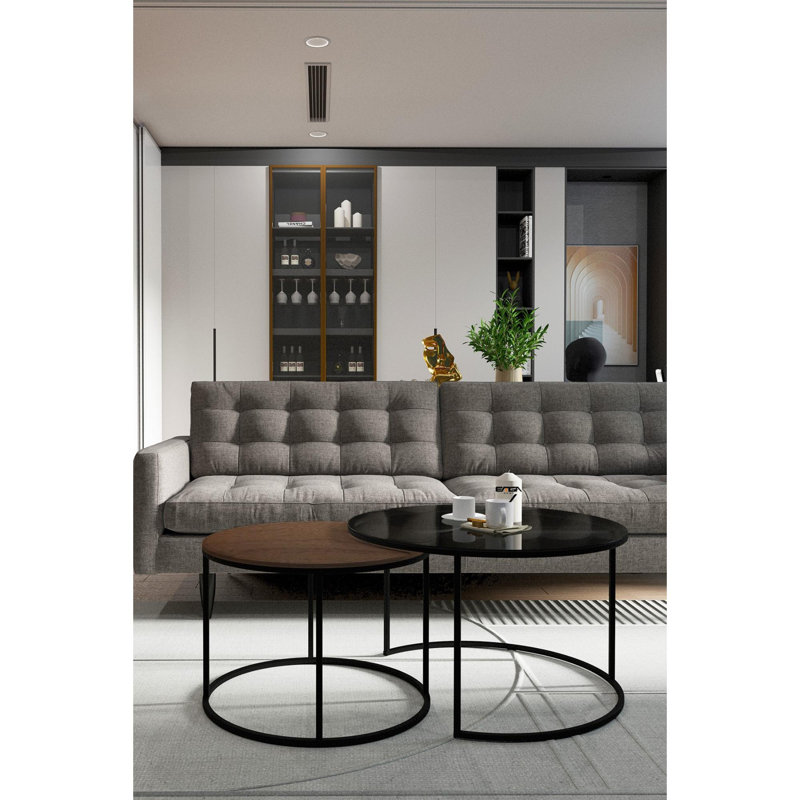Glorias Coffee Table, Walnut/Fume