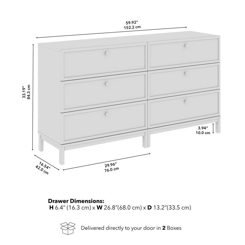 Ensemble de 2 commodes à 3 tiroirs Almodovar