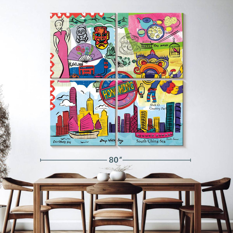 Nicci Global Travel XII, 74" H x 74" W
