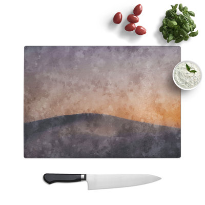White Sand Desert Painting Chopping Board