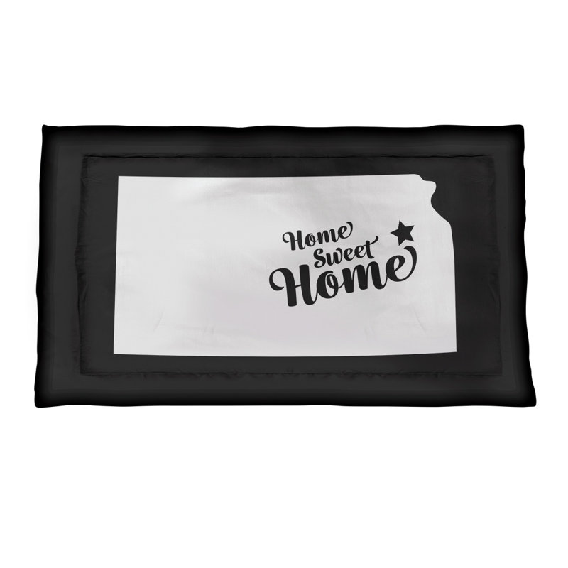Topeka Polyester Sham Set, Standard/Twin, Microfiber, Black