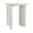 24"Catalina Travertine&Fluted Wood Accent Table/Kd