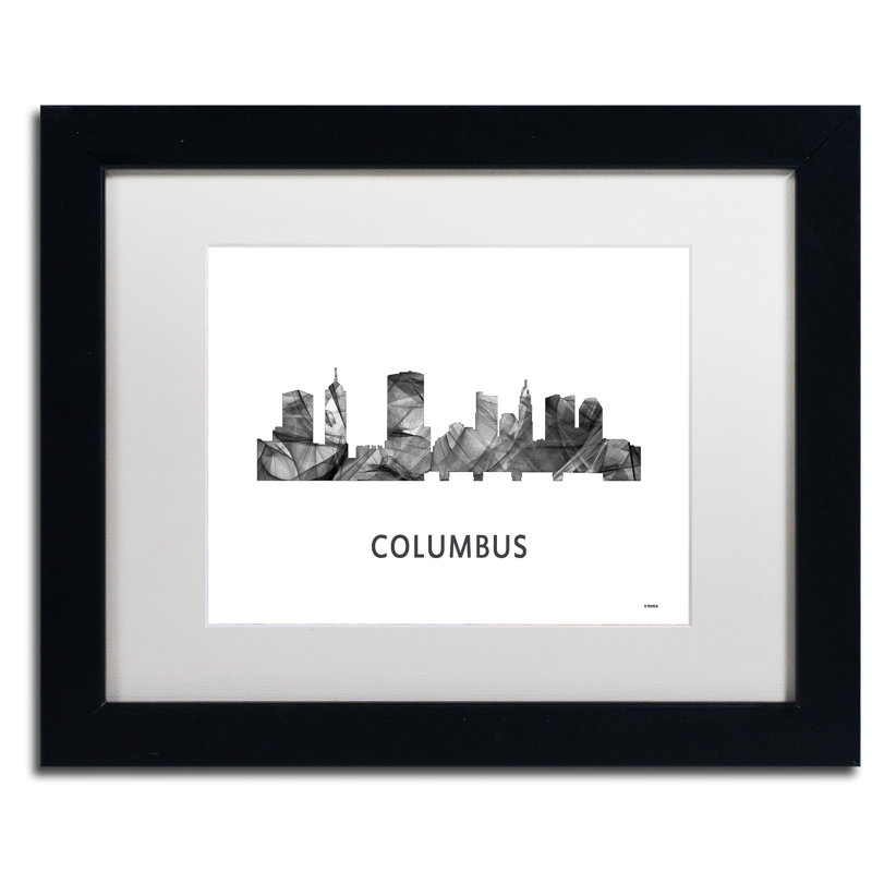 « columbusy horizon wb-bw », impression sur toile encadrée, H 11 po x l 14 po x P 0,5 po