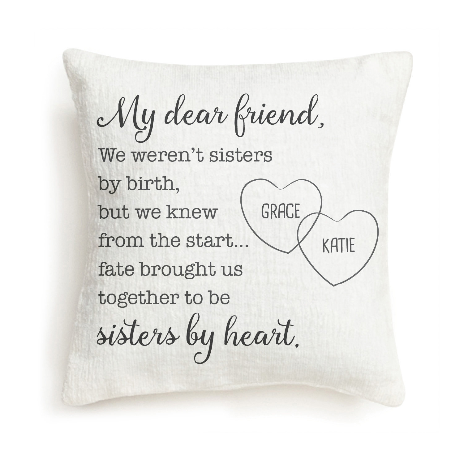 Sister Appreciation 8x8 Throw Pillow Sister Gift Idea 