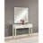 Blakesley Glam Rectangular Console Table with Mirrored Glass in Mother of Pearl