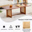 Table basse rectangulaire en bois massif imitation rotin de style chinois pour petits salons de famille, W115191497-1192784706