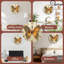 Horloge murale papillon