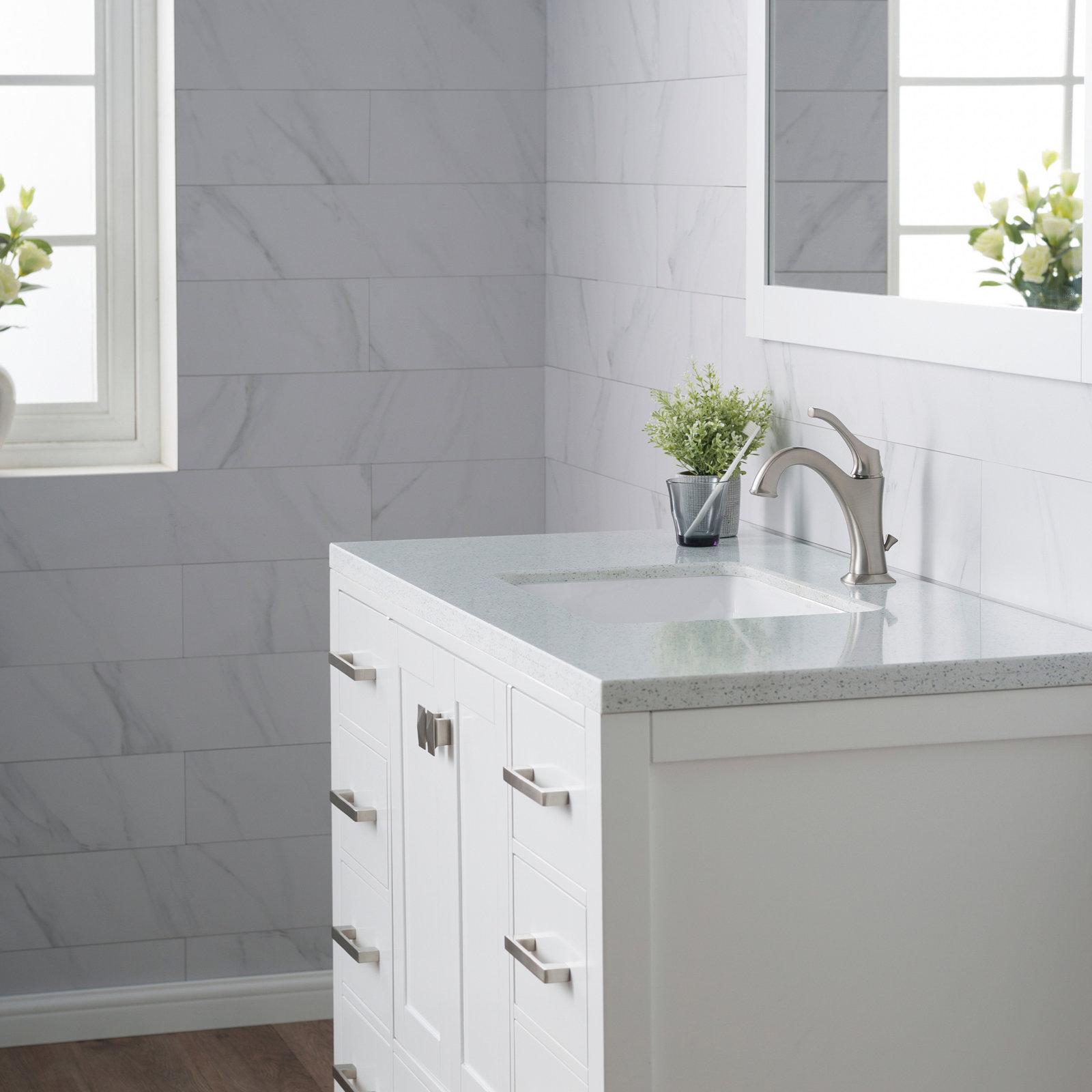 Elavo Rectangular Undermount Bathroom Sink