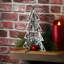 10" And 7" Wood Christmas Trees Table Décor, Silver