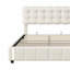 Shane Velvet Upholstered Ottoman Storage Bed Frame with LED Sensor Night Lights-1781109554