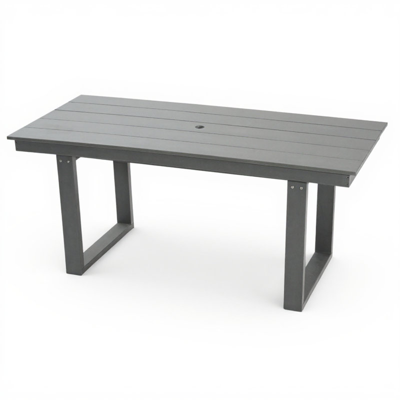 Outdoor Grey Dining Table &Meeting Table, Gray
