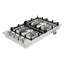 Plaque de cuisson au gaz, 30 po, 4 brûleurs, 48 000 BTU maximum, surface de cuisson encastrée en acier inoxydable, convertible GPL / NG