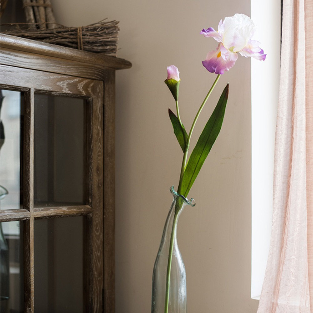 Iris Floral Stems, Blue, Five Stems