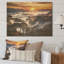 «Mountain Majesty Sunsets Embrace II» - Forêt et rivière sur bois-904606810