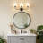  3 - Light Modern Dimmable Vanity Light With Linen Shade-1471026719