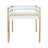 Solid Rubber Wood Twin Loft Bed with Ladder, Strengthened Slats & Natural White Finish
