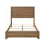 Meuble de chambre simple et grand lit simple classique 1pc noyer / châtaignier brun-1097411995