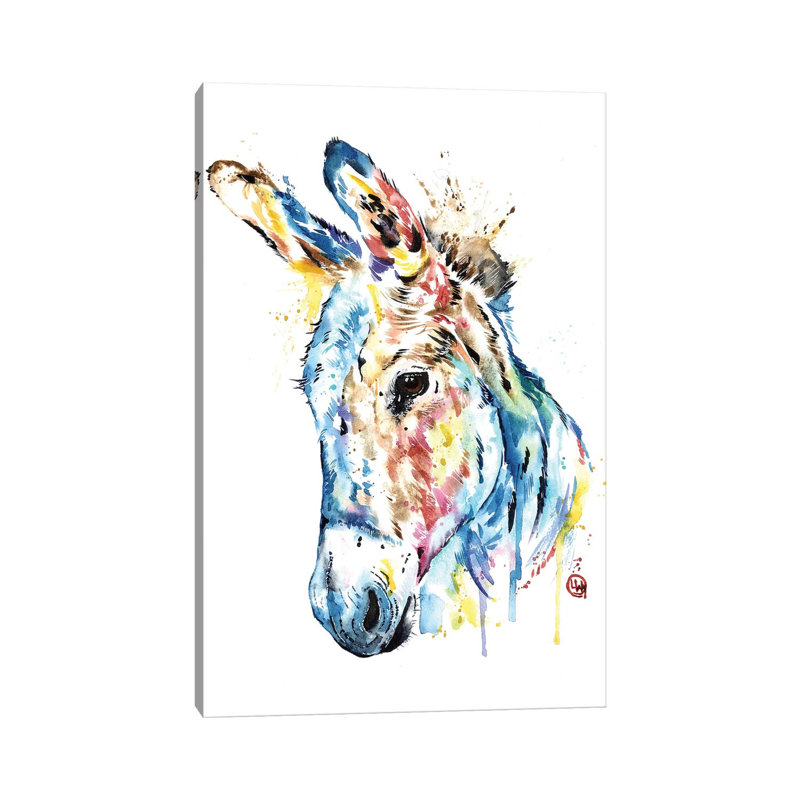 Donkey by Lisa Whitehouse - Wrapped Canvas Print, 101.6 cm H x 66.04 cm W x 1.91 cm D
