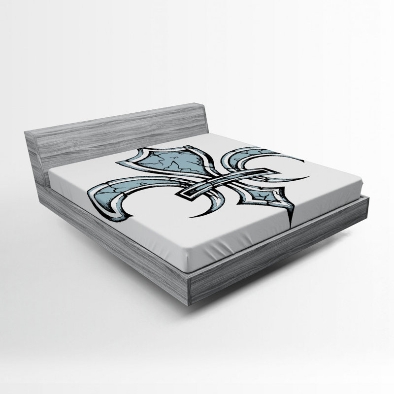 Drap-housse fleur de lis, Double