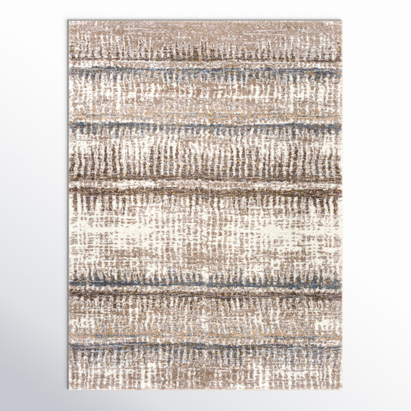 Maez Abstract Area Rug, Rectangle 6'7" x 9'