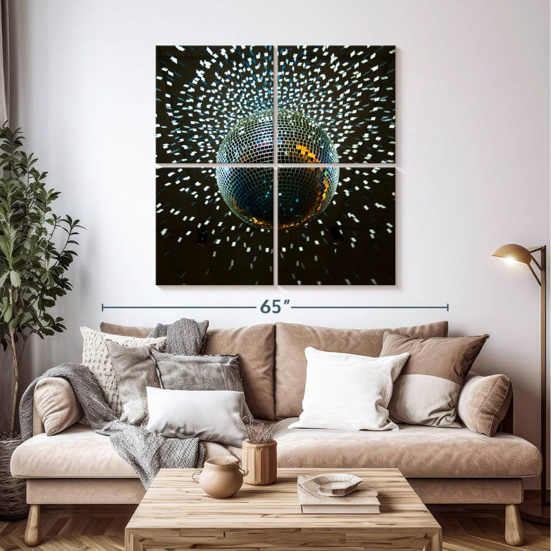 Abarca Disco Ball Lights, 45" H x 45" W